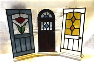 stained glass doors