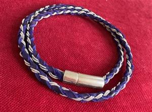 double-wrap braided bracelet