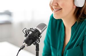 woman microphone