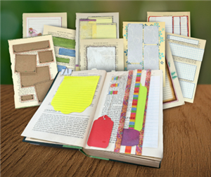 Class with Books upcycled into Journals