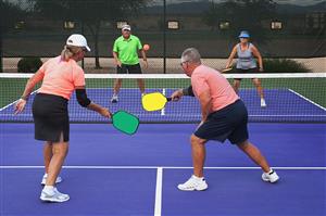 Pickleball Match on Court