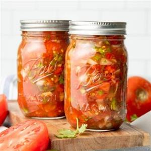 canning jars salsa