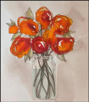 watercolor Painting Hot Water Method