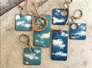 Enameled Clouds on Copper