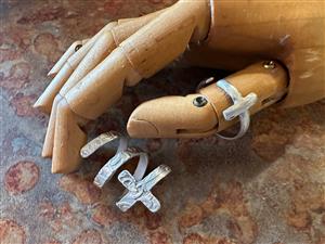 Silver Wrap Ring Cross