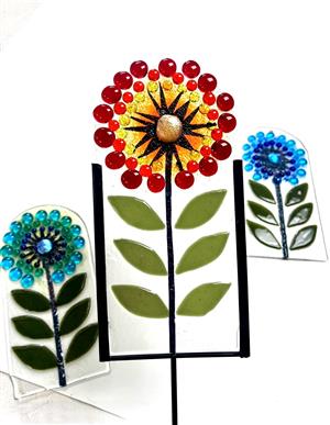 Fused Glass Garden Stake