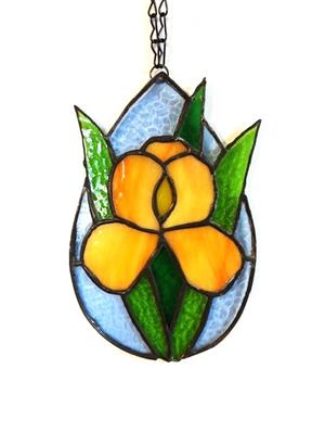 Stained Glass Iris Drop