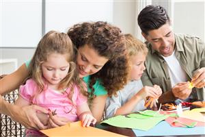 Sensory art projects with family