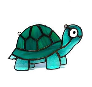 Stained Glass Little Turtle