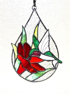 Stained Glass Hummingbird