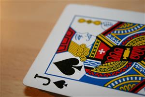 Euchre Jack of Spades Card