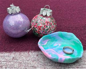 DIY Ornaments & Clay Trinket Dish