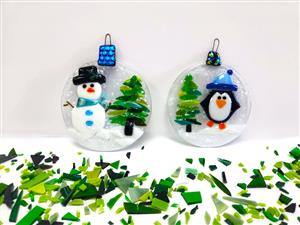 fused glass ornaments