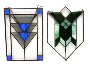 Stained Glass Geometric Panel