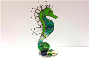 Stained Glass Seahorse