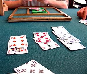 playing cards for the game of bridge