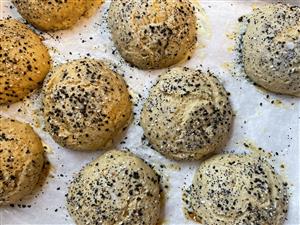 grain-free dough with seeds