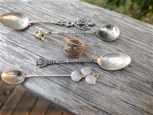 antique spoons made into a ring